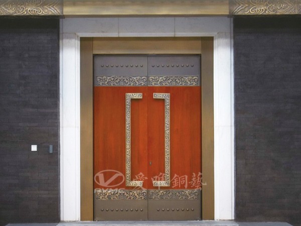 別墅銅門(mén)廠家愛(ài)唯銅藝——新中式別墅銅門(mén)