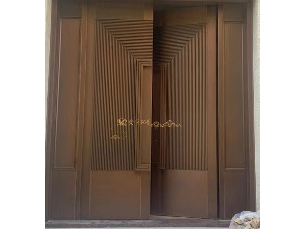 廣東別墅銅門(mén)廠家愛(ài)唯銅藝——焊接工藝別墅銅門(mén)簡(jiǎn)約款